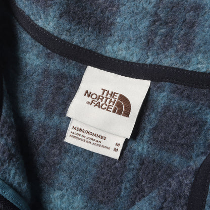 [US企画] 裏地フリース チェック ハーフジップ ニット