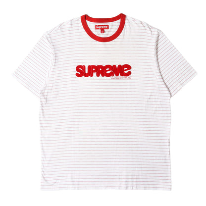 25SS フロッキープリント ボーダー Tシャツ(Bubble S/S Top)