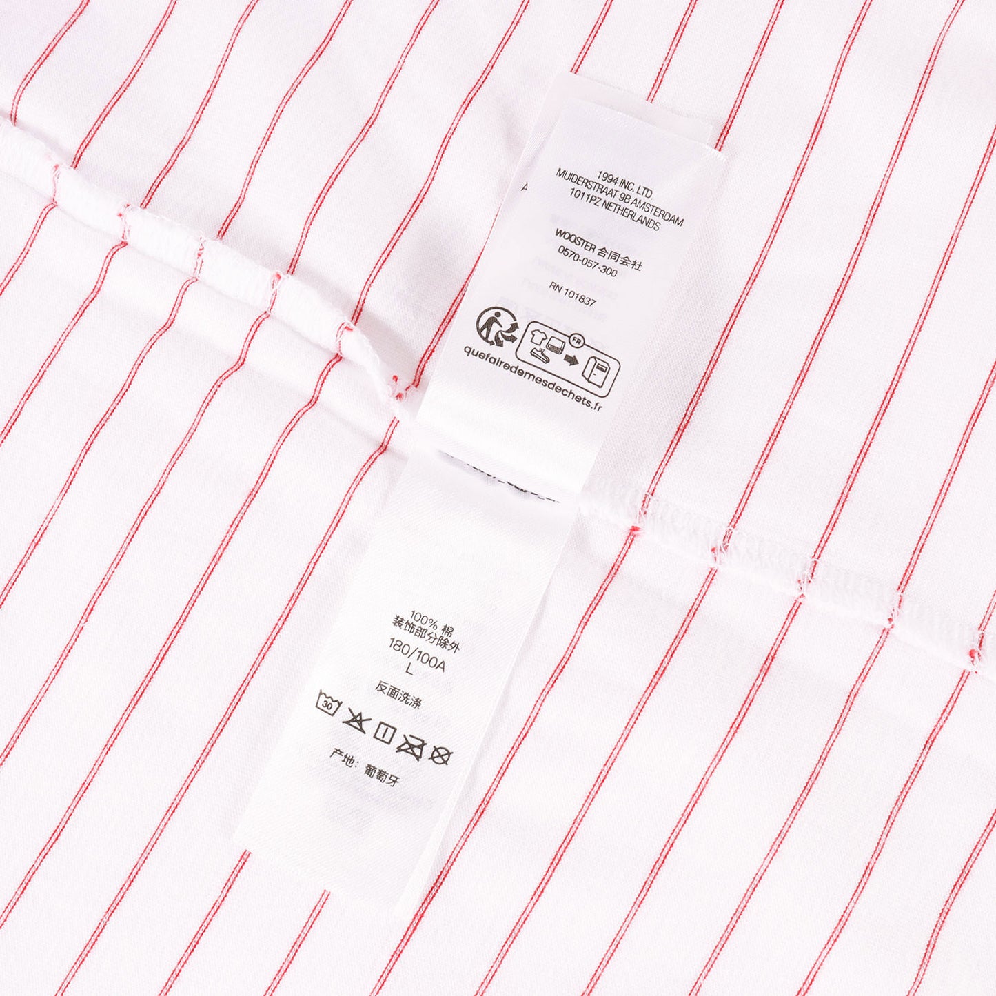 25SS フロッキープリント ボーダー Tシャツ(Bubble S/S Top)