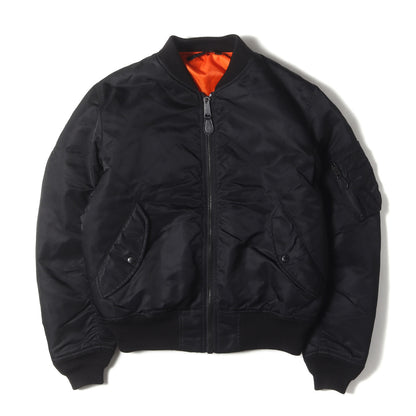 [定番人気モデル] バックロゴパッチ MA-1 ナイロン フライトジャケット (MA-1 COMMERCIAL LOGO)