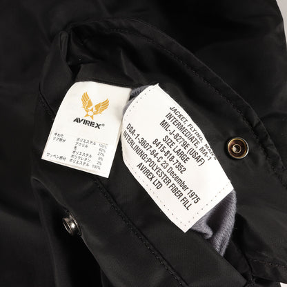 [定番人気モデル] バックロゴパッチ MA-1 ナイロン フライトジャケット (MA-1 COMMERCIAL LOGO)