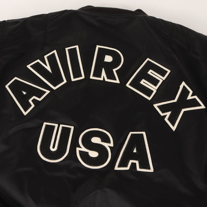 [定番人気モデル] バックロゴパッチ MA-1 ナイロン フライトジャケット (MA-1 COMMERCIAL LOGO)