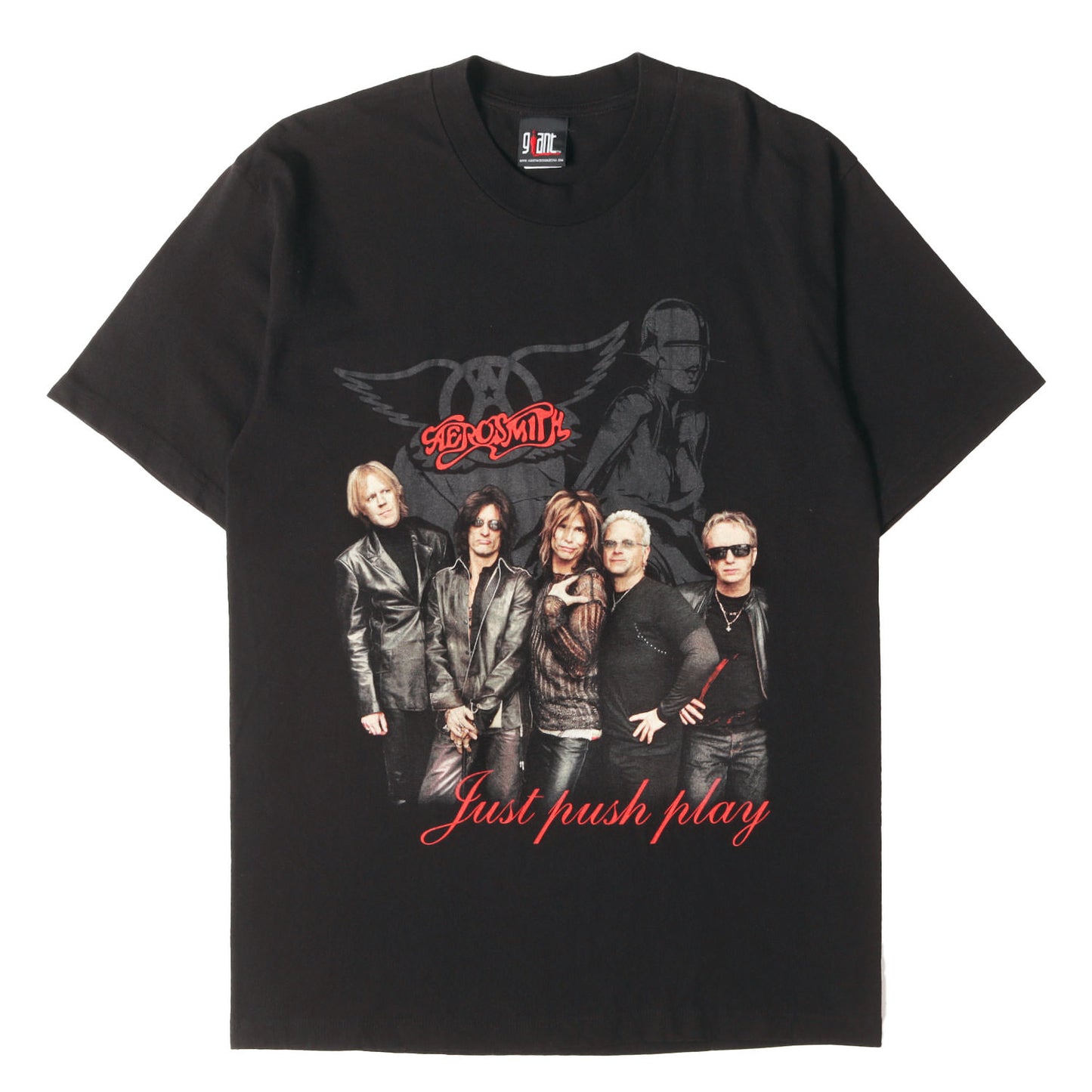 00s Aerosmith 空山基 Just Push Play Wolrd Tour 2001-02 エアロスミス Tシャツ / USA製 giant