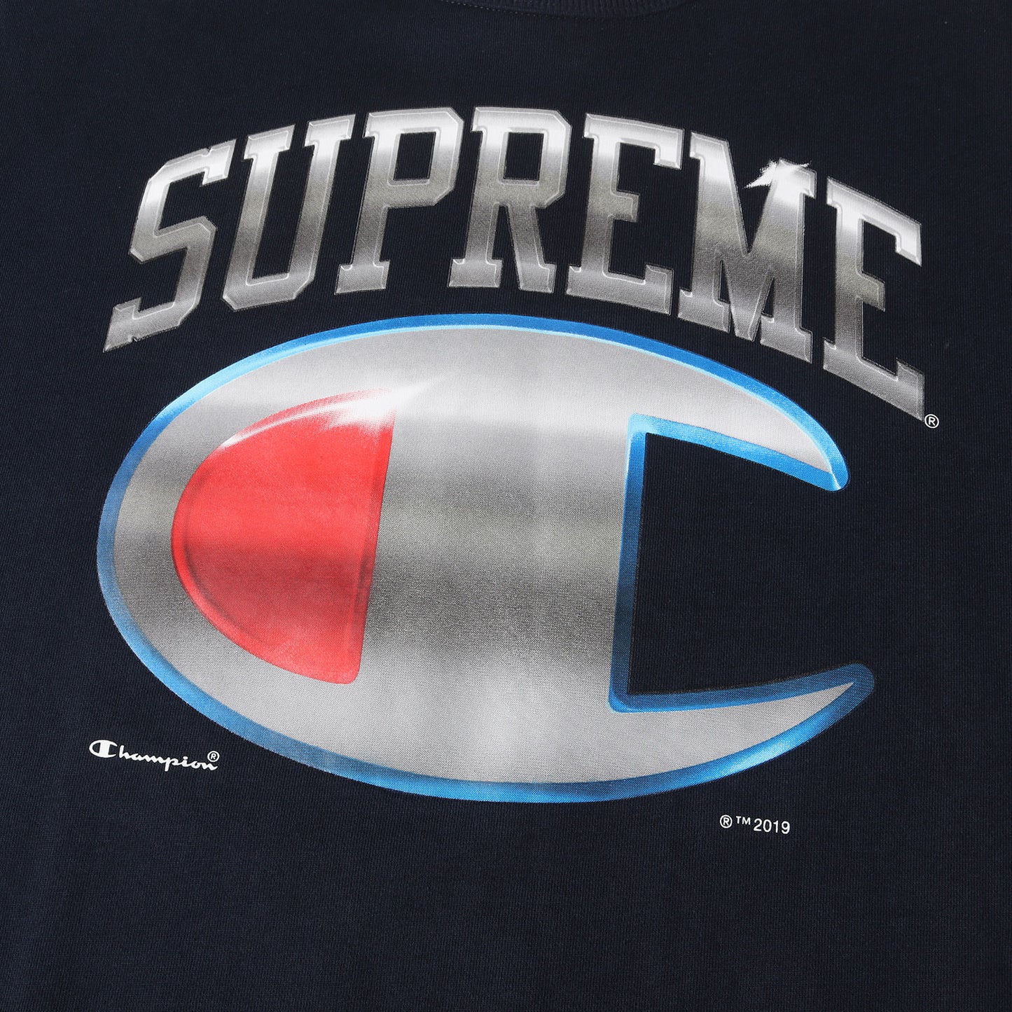 ×Champion クロームロゴ クルーネック スウェット(Chrome Crewneck)