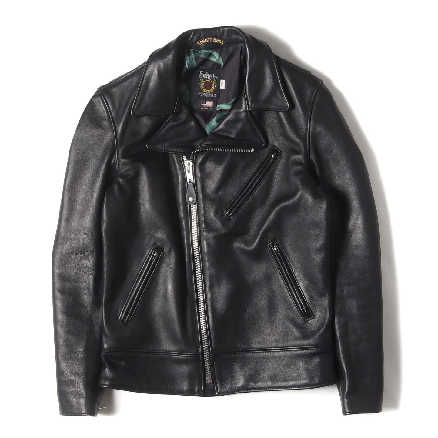 ×Schott カウレザー ダブル ライダースジャケット