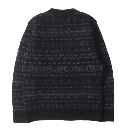 ×INVERALLAN ジャガードボーダー ウールニット セーター(NHIA.SHETLAND / W-JACQUARD.LS)