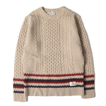 フィッシャーマン ウールニット セーター(DAKOTA / W-CREW. LS)