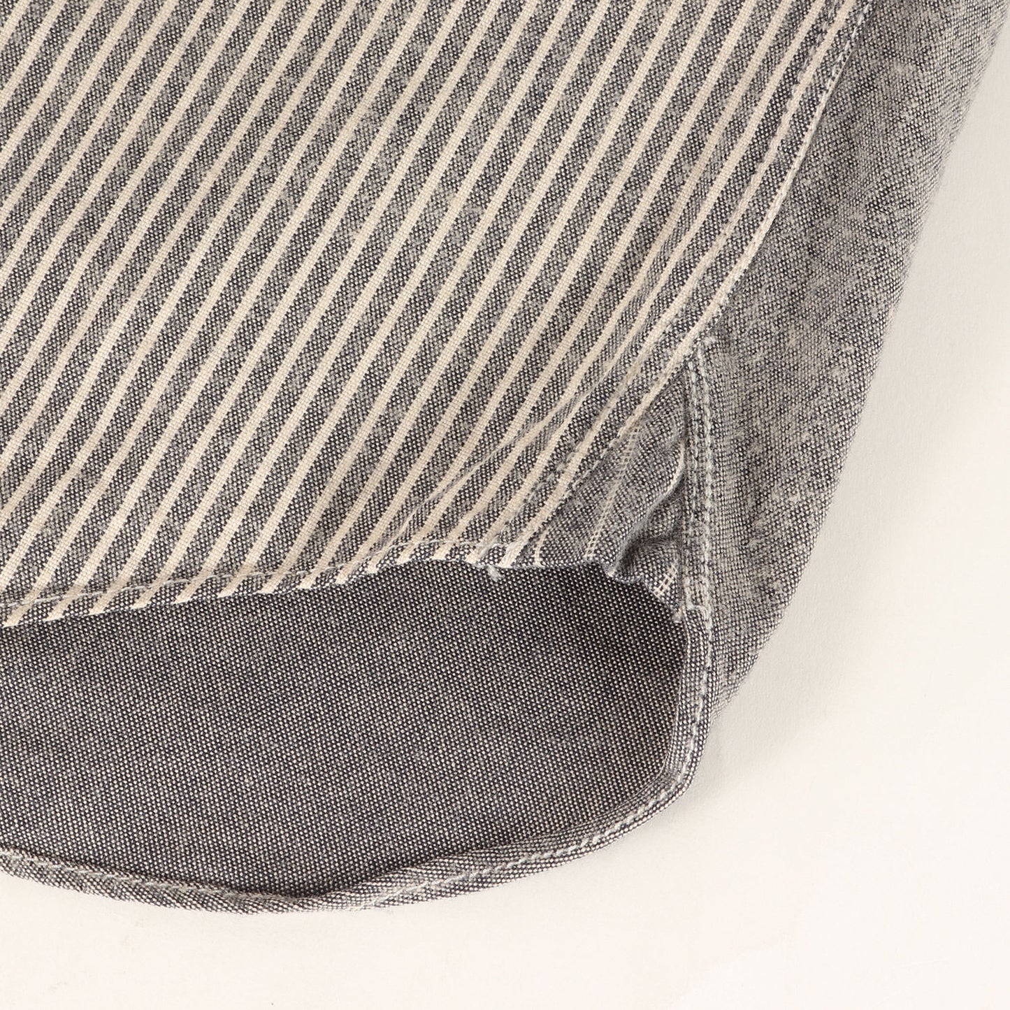 クレイジーパターン ストライプ シャンブレー ワークシャツ