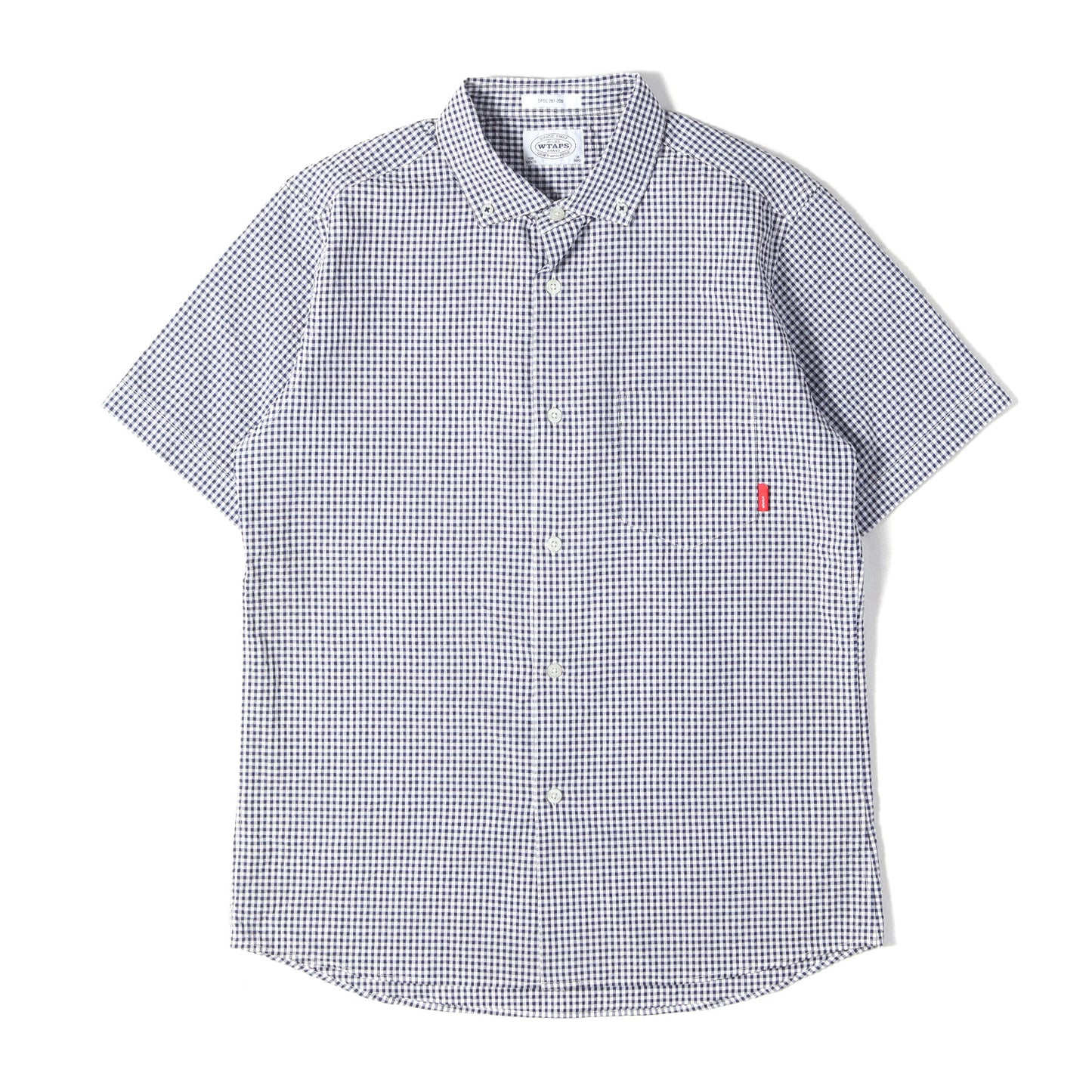 ギンガムチェック シアサッカー ボタンダウン 半袖シャツ(PLAIN S/S)