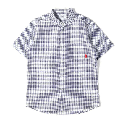 ギンガムチェック シアサッカー ボタンダウン 半袖シャツ(PLAIN S/S)
