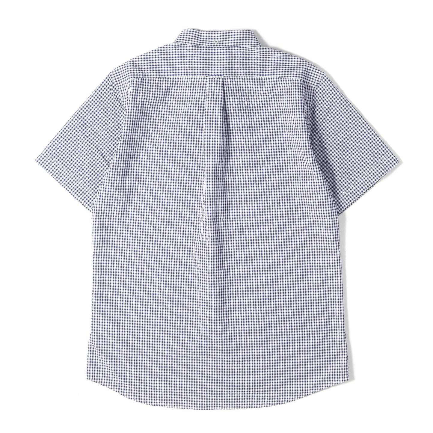 ギンガムチェック シアサッカー ボタンダウン 半袖シャツ(PLAIN S/S)