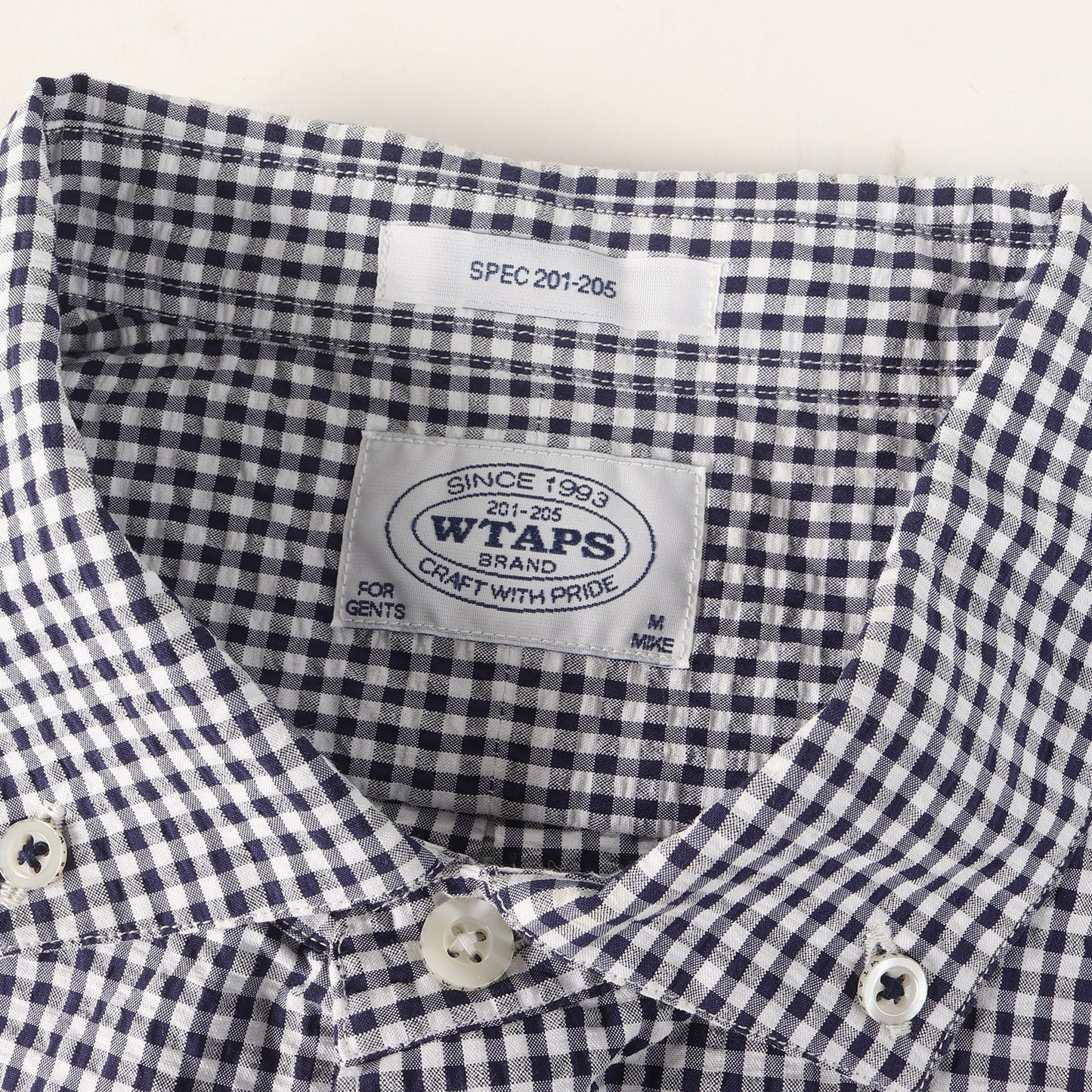 ギンガムチェック シアサッカー ボタンダウン 半袖シャツ(PLAIN S/S)