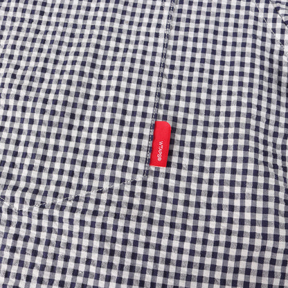 ギンガムチェック シアサッカー ボタンダウン 半袖シャツ(PLAIN S/S)