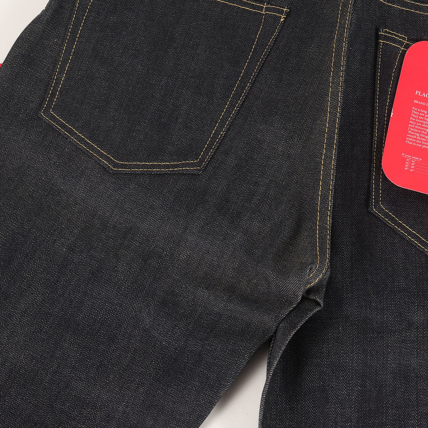 ストレート リジッド デニムパンツ(BLUES RAW)