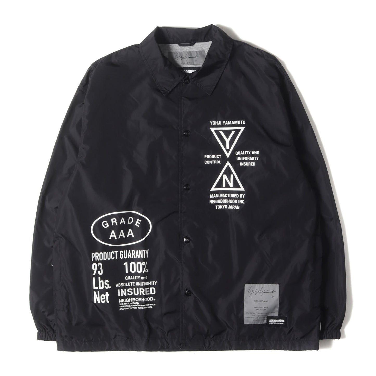 25AW ×Yohji Yamamoto POUR HOMME ウインドブレイカー / コーチジャケット(WINDBREAKER JACKET)