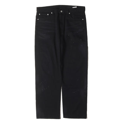 25AW ペンキ加工 ウォッシュド ディープ ベーシック デニムパンツ(BW . WASHED DP BASIC PANTS)