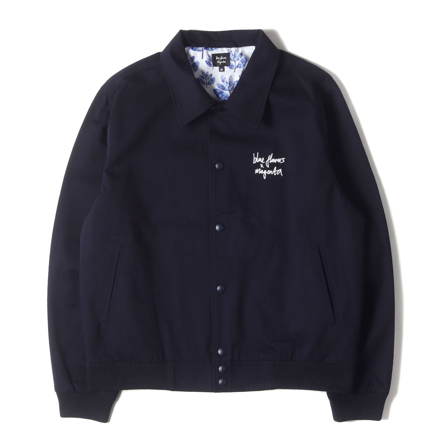 25SS ×Blue flowers 裏地フラワー柄 コットンツイル ジャケット