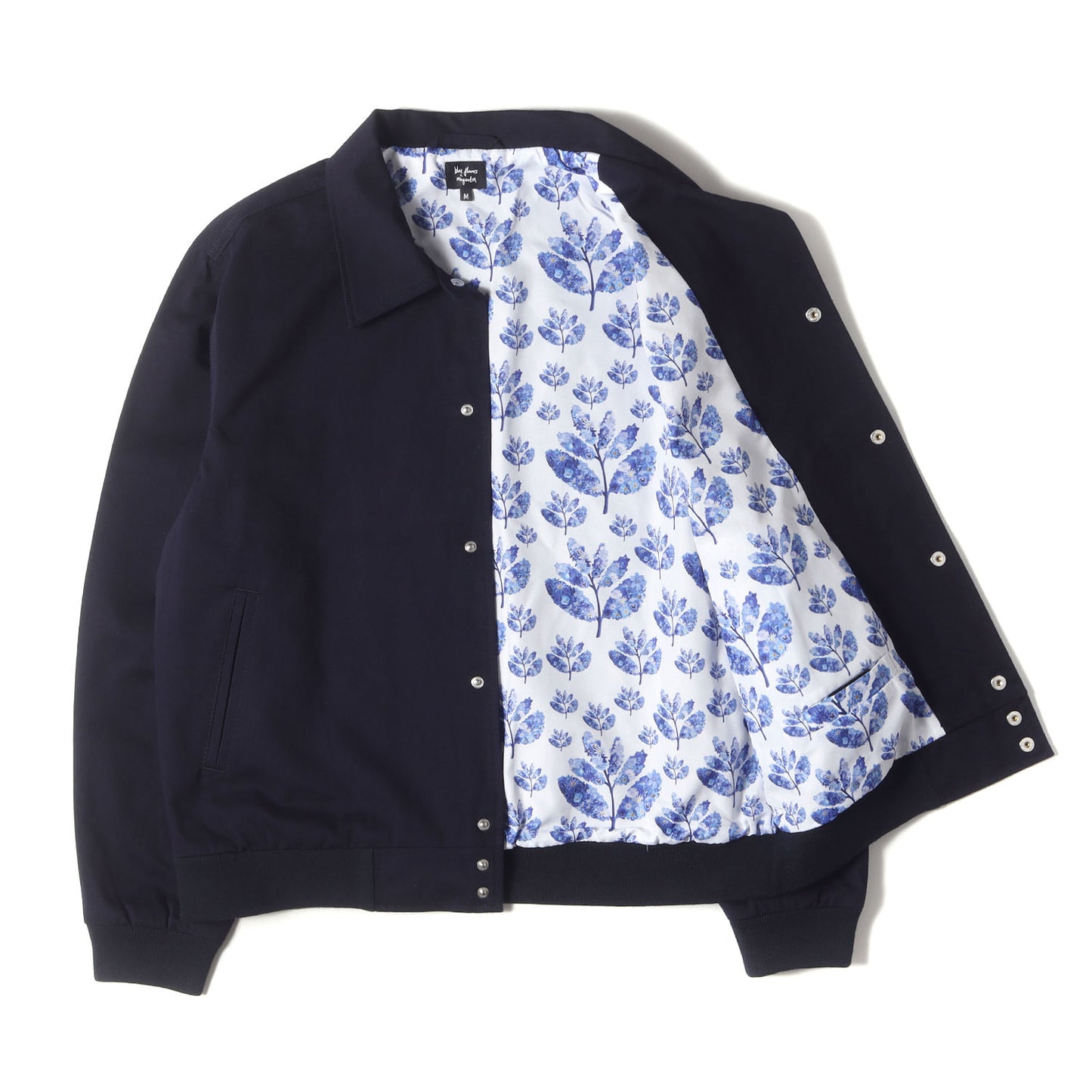 25SS ×Blue flowers 裏地フラワー柄 コットンツイル ジャケット