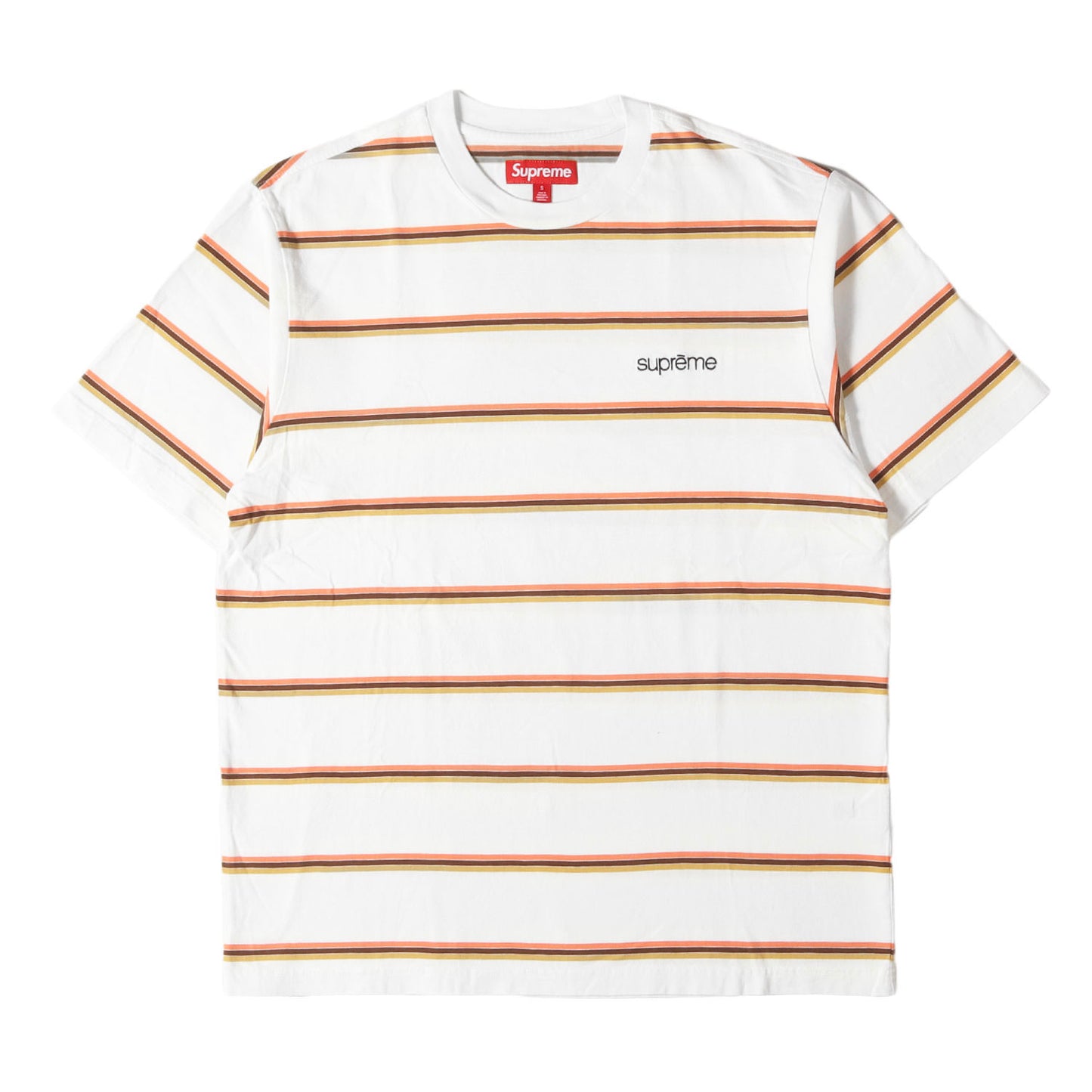 24AW クラシックロゴ刺繍 ストライプ Tシャツ(Stripe S/S Top)