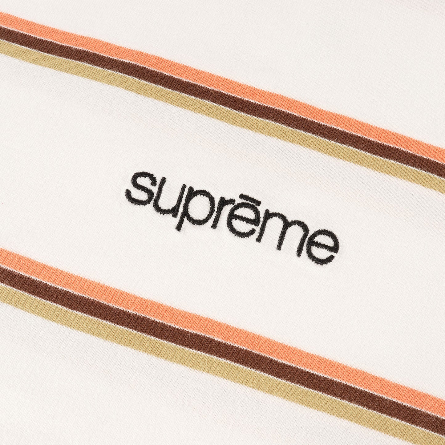 24AW クラシックロゴ刺繍 ストライプ Tシャツ(Stripe S/S Top)
