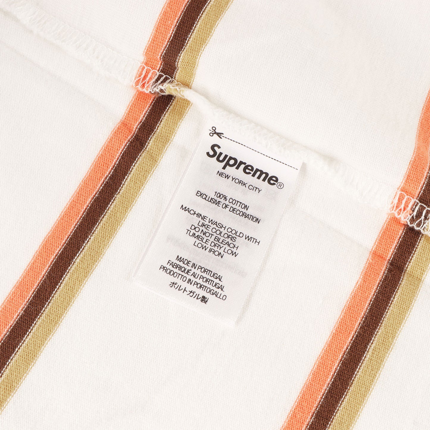 24AW クラシックロゴ刺繍 ストライプ Tシャツ(Stripe S/S Top)