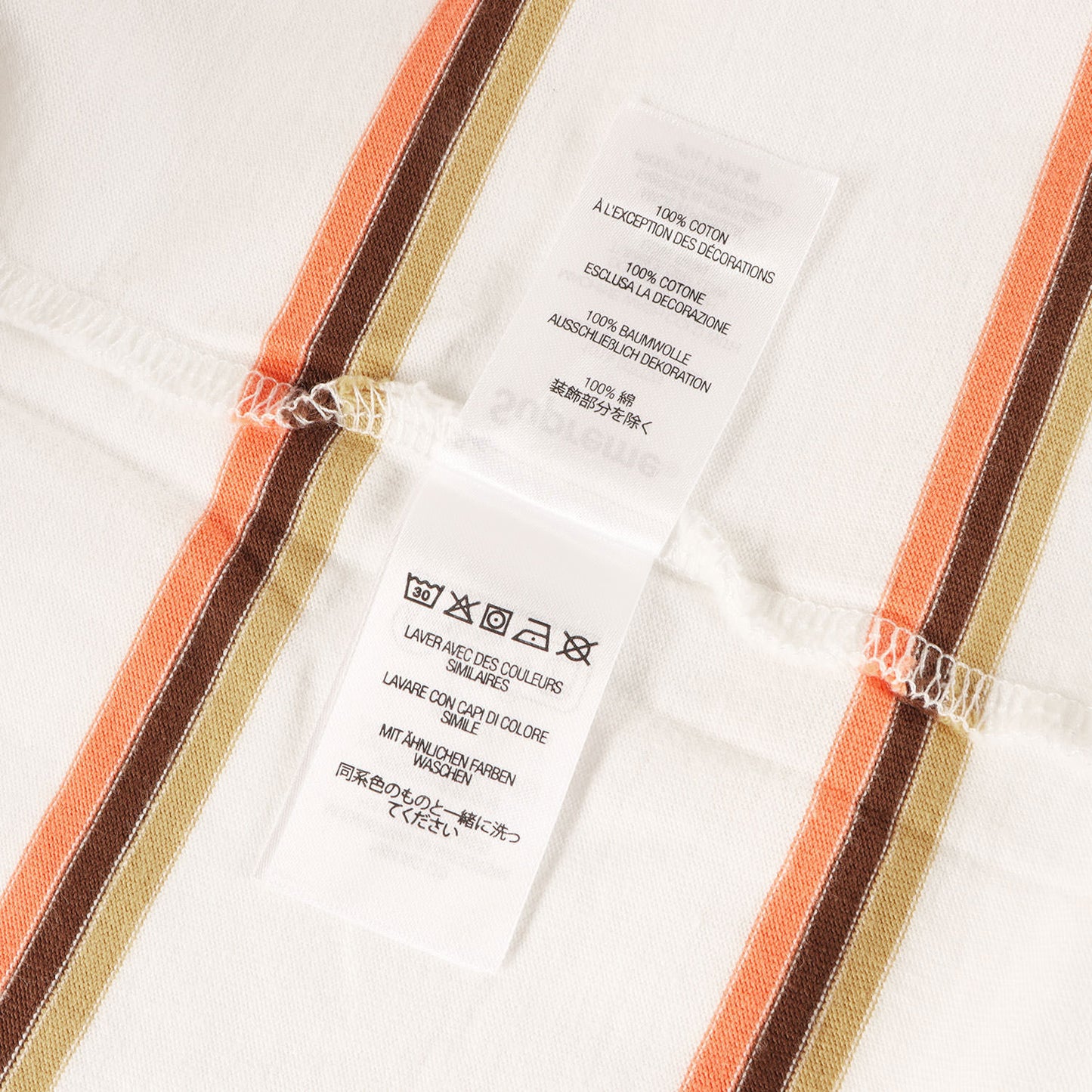 24AW クラシックロゴ刺繍 ストライプ Tシャツ(Stripe S/S Top)