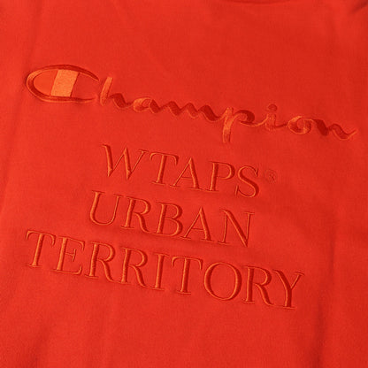 23AW ×Champion ロゴ刺繍 スウェットパーカー(ACADEMY / HOODED / CTPL)