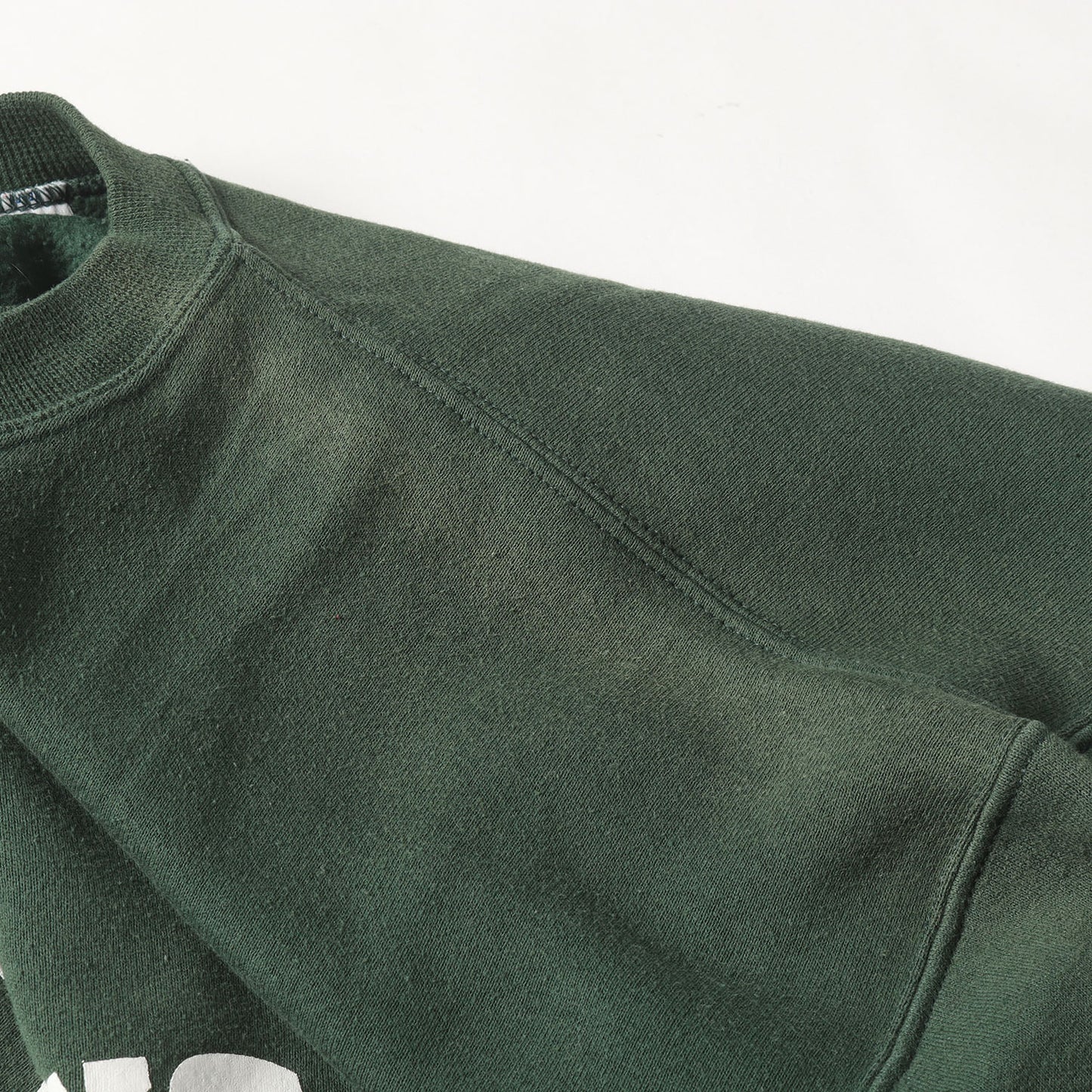 90s メッセージプリント 前V セットイン スウェットシャツ USA製