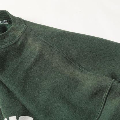 90s メッセージプリント 前V セットイン スウェットシャツ USA製