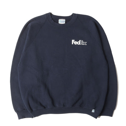90s FedEx 両面プリント クルーネック スウェット / USA製 DISCUS ATHLETIC