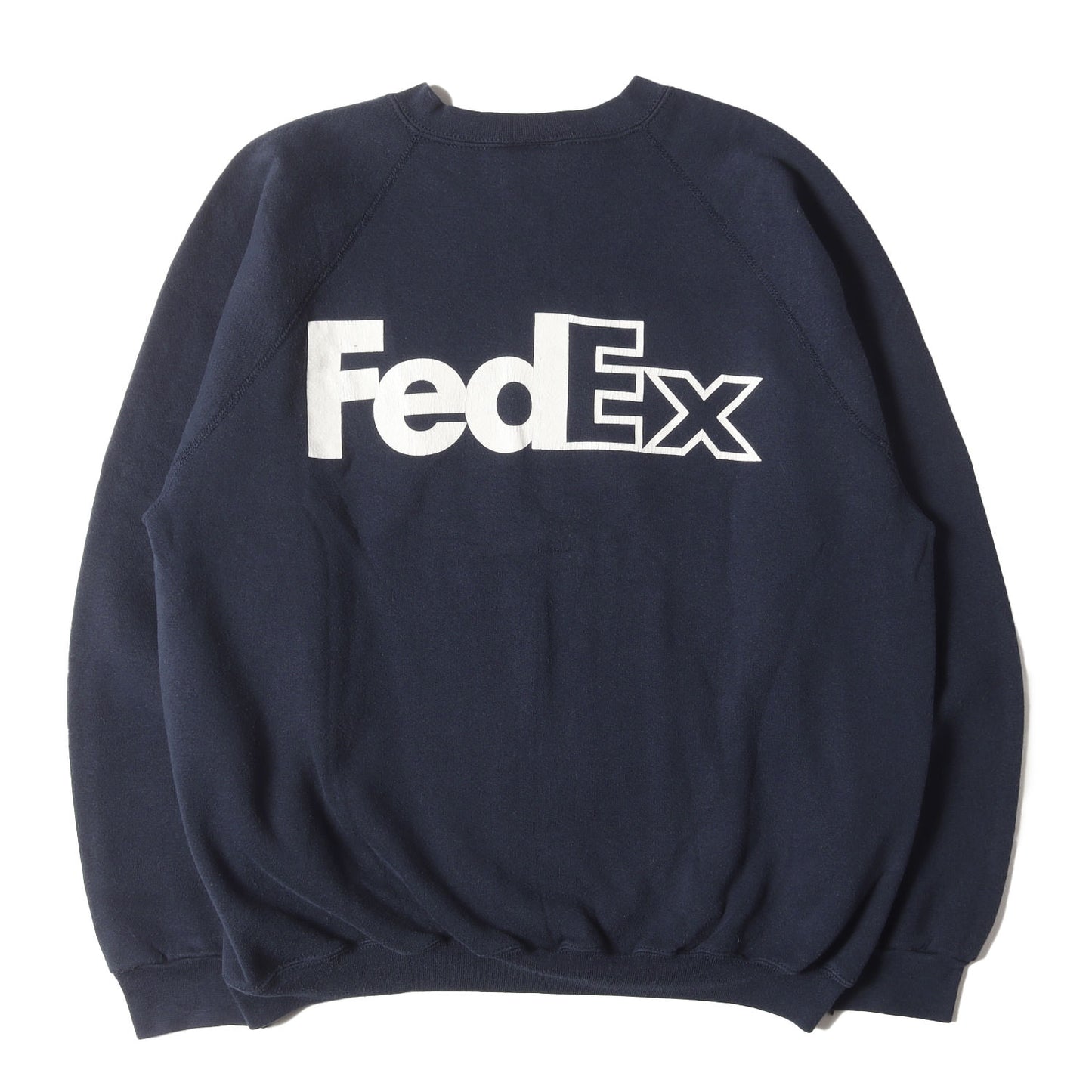 90s FedEx 両面プリント クルーネック スウェット / USA製 DISCUS ATHLETIC