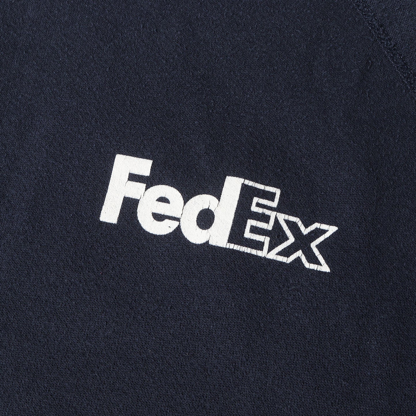 90s FedEx 両面プリント クルーネック スウェット / USA製 DISCUS ATHLETIC