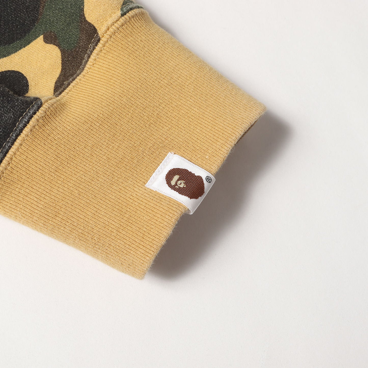 1stカモ 猿迷彩 袖ロゴ ジップ スウェットパーカー