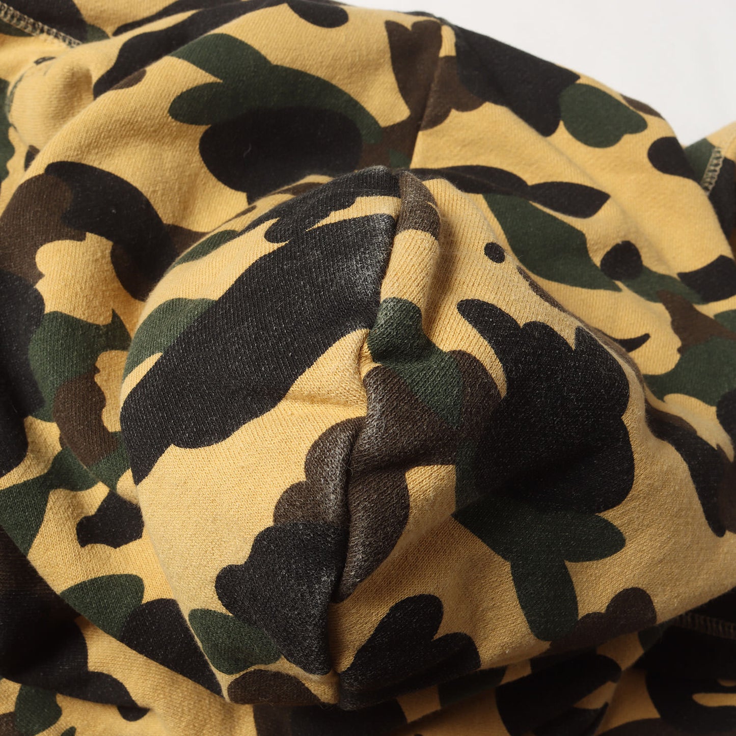 1stカモ 猿迷彩 袖ロゴ ジップ スウェットパーカー