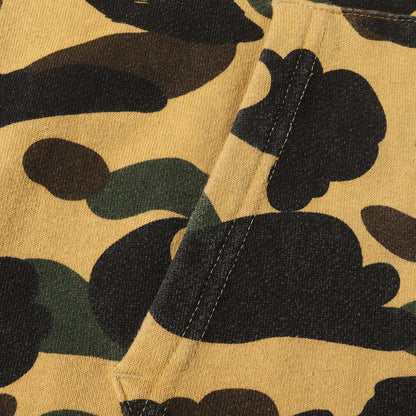 1stカモ 猿迷彩 袖ロゴ ジップ スウェットパーカー