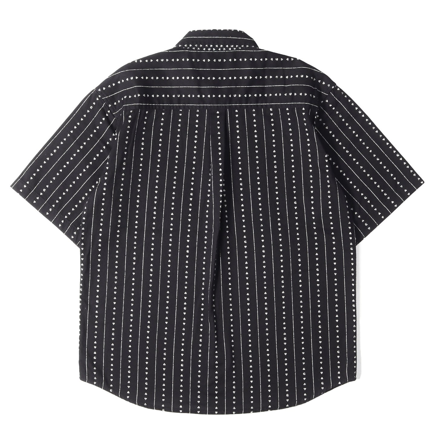 25SS ハートストライプ ワーク 半袖 ボタンシャツ (S/S Drewe Shirt)