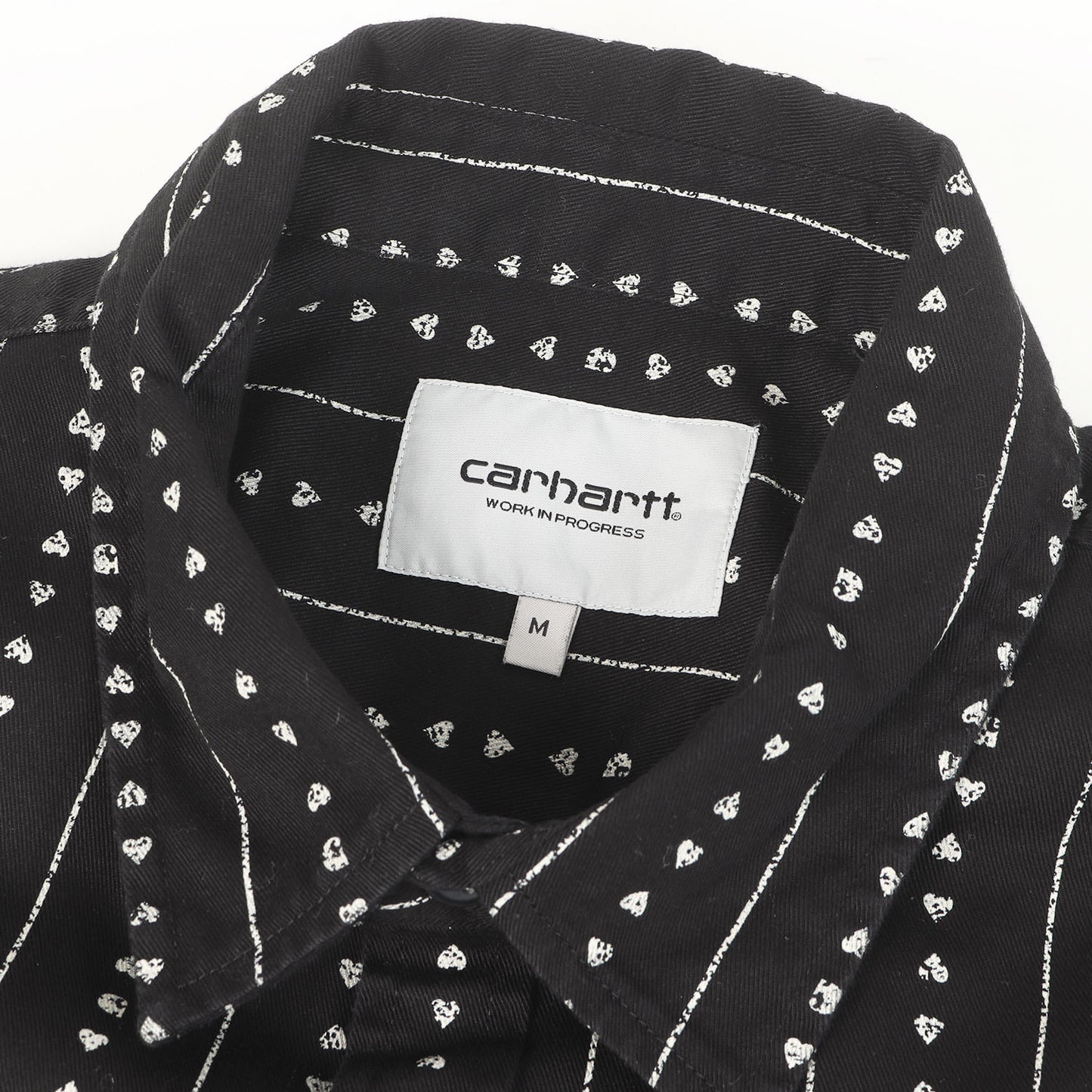 25SS ハートストライプ ワーク 半袖 ボタンシャツ (S/S Drewe Shirt)