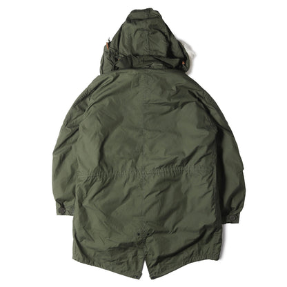 [希少 フルセット] 70s - 80s 米軍実物 M-65 フィッシュテール モッズコート / コート ライナー フード 3点フルセット