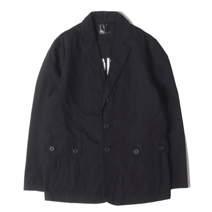 ブランドロゴ 3つボタン ワークジャケット