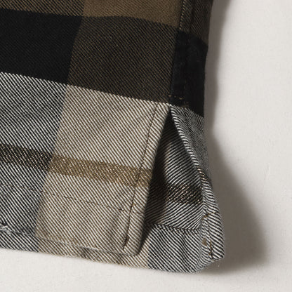 ×fragment design 裾ライン バッファローチェック オープンカラーシャツ