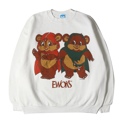 [希少 染込みプリント] 90s イウォーク物語 オフィシャル スウェット / USA製 Disney STAR WARS EWOKS