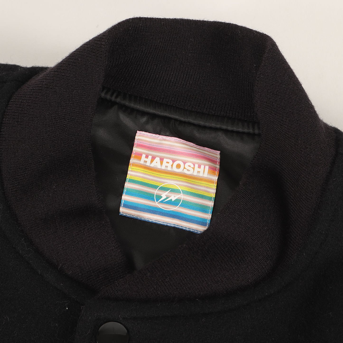 21AW ×HAROSHI 袖レザー メルトンウール スタジャン