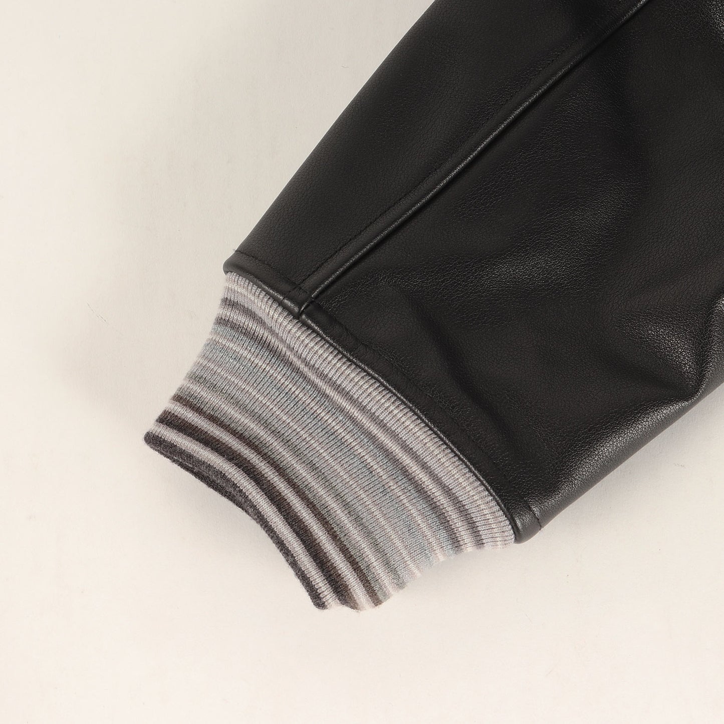 21AW ×HAROSHI 袖レザー メルトンウール スタジャン