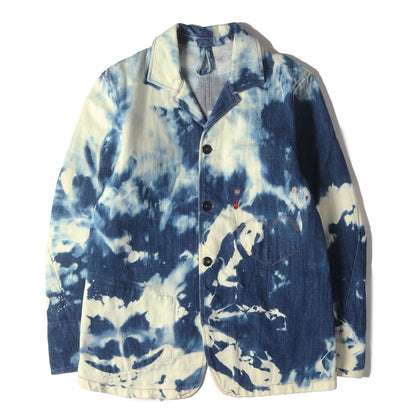 00s ブリーチ加工 1st デニム テーラード ジャケット 4100-1117 チュニジア製