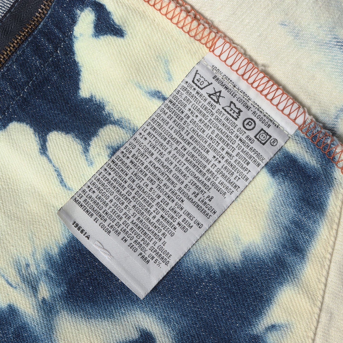 00s ブリーチ加工 1st デニム テーラード ジャケット 4100-1117 チュニジア製