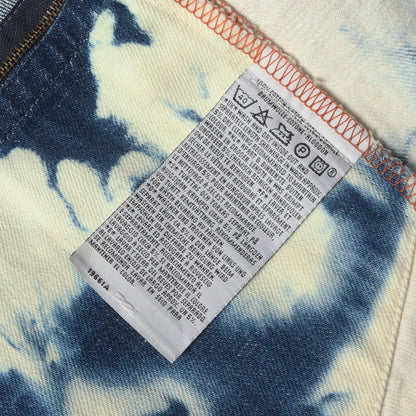 00s ブリーチ加工 1st デニム テーラード ジャケット 4100-1117 チュニジア製