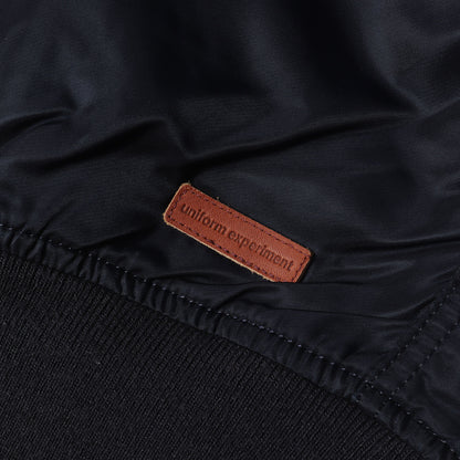 ×mastermind JAPAN ×ALPHA 袖シープスキンレザー MA-1 フライトジャケット