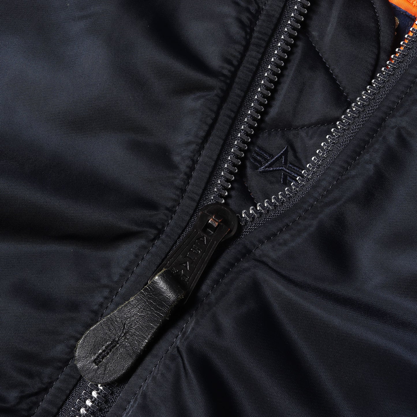 ×mastermind JAPAN ×ALPHA 袖シープスキンレザー MA-1 フライトジャケット