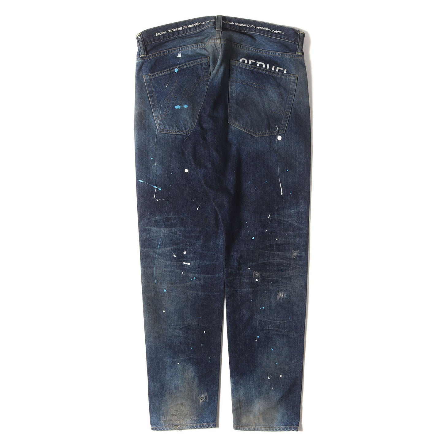 21AW ×fragment design ペンキ&ヴィンテージ加工 デニムパンツ(DAMAGE DENIM PANTS)