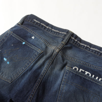 21AW ×fragment design ペンキ&ヴィンテージ加工 デニムパンツ(DAMAGE DENIM PANTS)